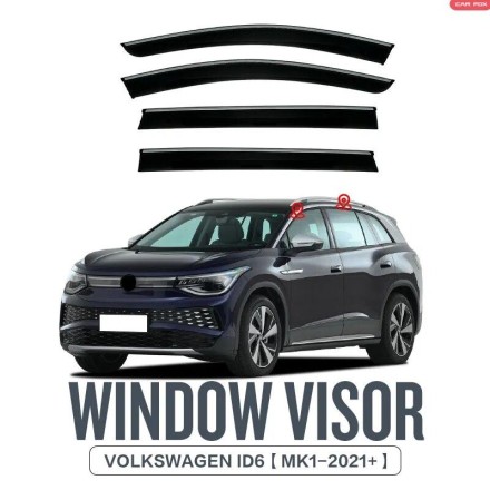 Дефлектори вікон, вітровики для Volkswagen VW ID6 2021-2022, 4 шт.