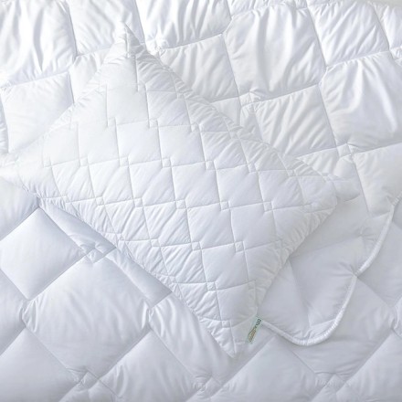 Подушка для сну Sleepingg, 50х70, стьобана, антиалергенне волокно, біла.