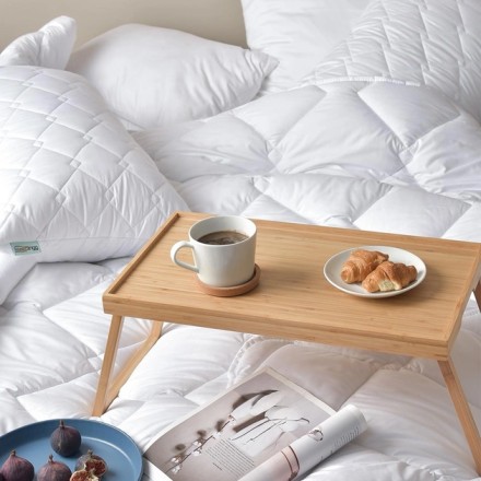 Подушка для сну Sleepingg, 50х70, стьобана, антиалергенне волокно, біла.