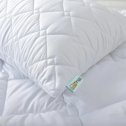 Подушка для сну Sleepingg, 50х70, стьобана, антиалергенне волокно, біла.