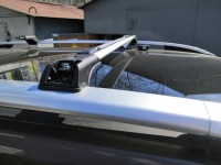 Поперечини універсальні на рейлінги з просвітом Flybar Aero V1. Не Аеро. Алюміній. Срібло