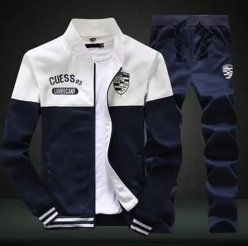 Спортивний костюм зимовий флісовий, повсякденна утеплена тепла толстовка + штани, біло-синій NAVI,  3XL-4XL