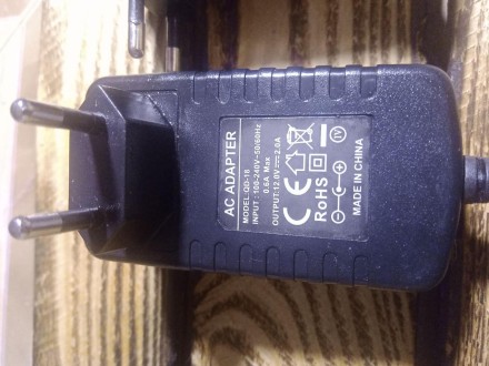 Імпульсний адаптер блок живлення 12 V 2 А штекер 5.5/2.5 посилена потужність