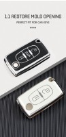 Чохол для ключа брелока з TPU для Peugeot 107 207 307 307 407 607 3008 5008 для Citroen Xsara Picasso C5 C6