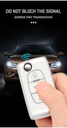 Чохол для ключа брелока з TPU для Peugeot 107 207 307 307 407 607 3008 5008 для Citroen Xsara Picasso C5 C6