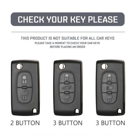 Чохол для ключа брелока з TPU для Peugeot 107 207 307 307 407 607 3008 5008 для Citroen Xsara Picasso C5 C6