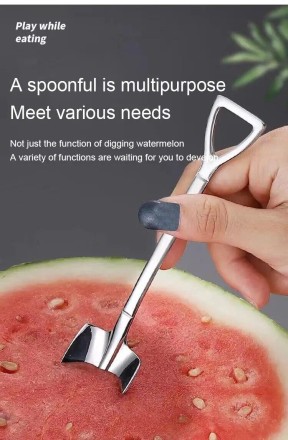 Сувенірний комплект десертних ложок "Гребі та загребуй" "Row and Rake"