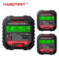 Тестер напруги Habotest HT107D Pro Socket Tester Voltage Line Tester RCD Voltage LCD Display ПЗВ