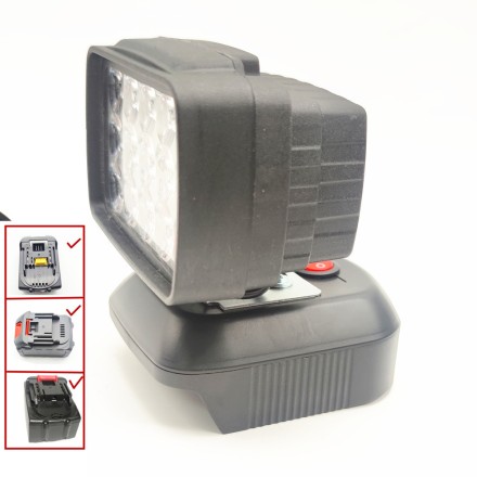 Ліхтар для Makita, акумуляторний портативний прожектор, бездротовий, робоче світло 14.4-18V 20V. 15 LED 8W