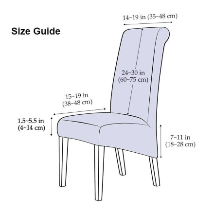 Чохол на стілець Jacquard XL універсальний чохол на стілець для дому, готелю жакардовий