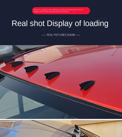 Молдинг спойлер на кузов автомобіля. Каучук. Тюнінг плавник акули "Aero Dragon Vortex Generator"