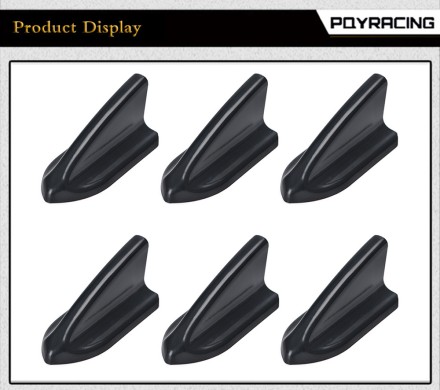 Молдинг спойлер на кузов автомобіля. Каучук. Тюнінг плавник акули "Aero Dragon Vortex Generator"