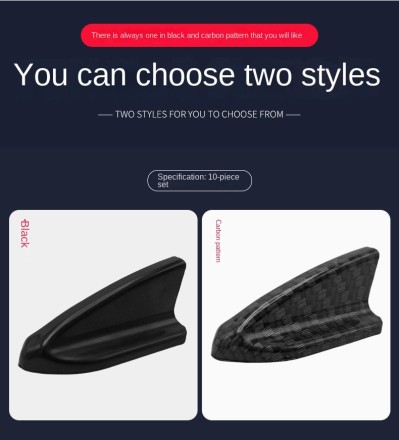 Молдинг спойлер на кузов автомобіля. Каучук. Тюнінг плавник акули "Aero Dragon Vortex Generator"