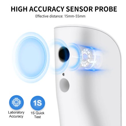 Медичний інфрачервоний термометр, цифровий безконтактний зі світлодіодним дисплеєм, професійний.