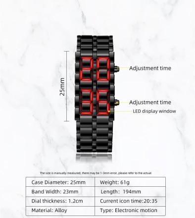 Чоловічий наручний кварцовий годинник Samurai Lava Snake Watch