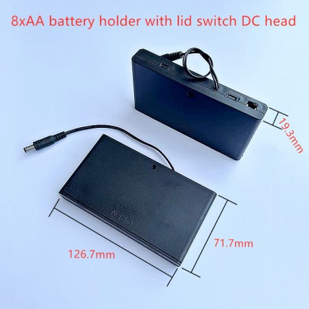 UPS ДБЖ безперебійник 12V  8 AA  батареї — блок живлення, Power Bank для Wi-Fi маршрутизатор модем-камера