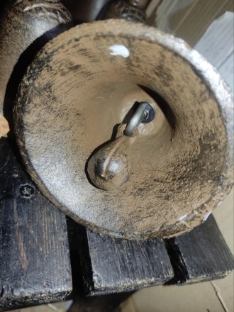 Колокол настільний, литий чавун, чаша.100 мм, висота 7,2 см Big Bells Hand Made Cast Iron Craft LOFT