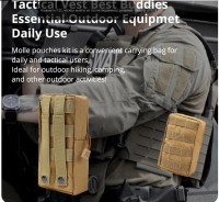 Тактична поясна сумка Molle 600D, камуфляж, хакі, військова сумка для зберігання, поясна сумка, жилетна