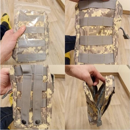 Тактична поясна сумка Molle 600D, камуфляж, хакі, військова сумка для зберігання, поясна сумка, жилетна
