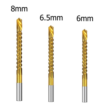 Набір кобальтових свердел із 6 шт., спіральний гвинт, метричний композитний позначник, свердло для позначника