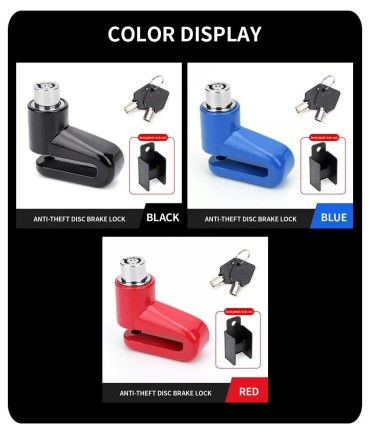 Замок  велосипедний, мотоциклетний, мопедний для дискового гальма