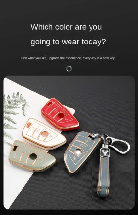 Чохол для ключа брелока з TPU для BMW 3 серії, 5 серії, 7 серії X1, Х4, X6. Чорний або Білий.