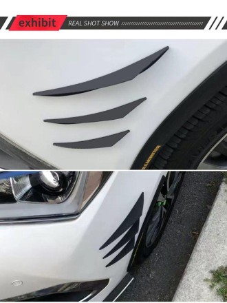 Молдинг спойлер на кузов автомобіля. Каучук. Тюнинг отбойник "Aero Dragon"