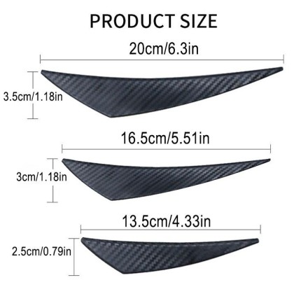 Молдинг спойлер на кузов автомобіля. Каучук. Тюнинг отбойник "Aero Dragon"