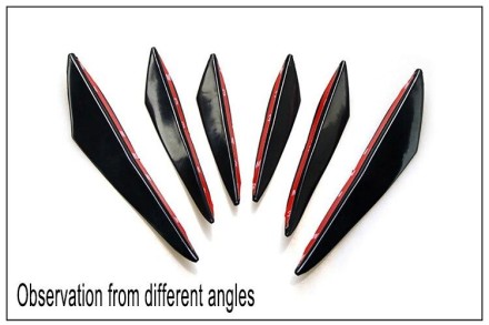 Молдинг спойлер на кузов автомобіля. Каучук. Тюнинг отбойник "Aero Dragon"