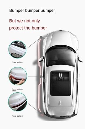 Молдинг спойлер на кузов автомобіля. Каучук. Тюнинг отбойник "Aero Dragon"