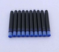 Чорнило для перових ручок, 5 шт., діаметр 3,4 мм, капсули, міжнародний стандарт. Сині