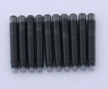 Чорнило для перових ручок, 5 шт., діаметр 3,4 мм, капсули, міжнародний стандарт. Сині