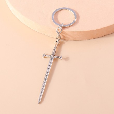 Брелок "МЕЧ", довжина 8,5 см, сталь, найвища деталізація. Міцне кільце з ланцюжком.