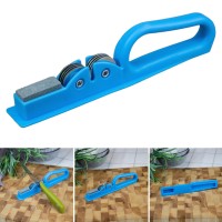 Точило для кухонних ножів ручне механічне зі стругачним каменем і шліфувальним каменем "Felador Cuchillo" IKE