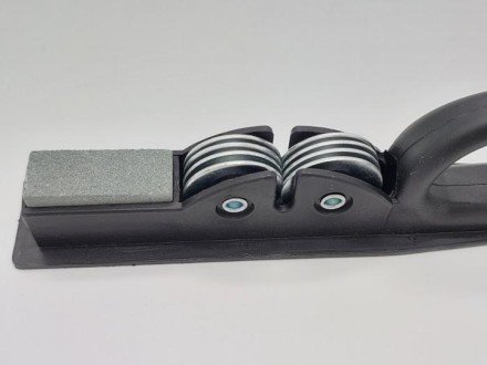 Точило для кухонних ножів ручне механічне зі стругачним каменем і шліфувальним каменем "Felador Cuchillo" IKE