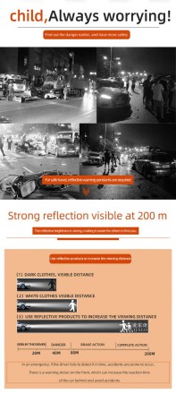 Світловідбивний брелок, підвіска, відбивач для безпеки МЕДВЕЖОНОК