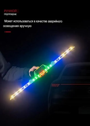 Ппроблискові маячки (стробоскоп, мигалка) для авто. USB + Solar