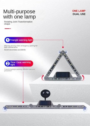 Ппроблискові маячки (стробоскоп, мигалка) для авто. USB + Solar