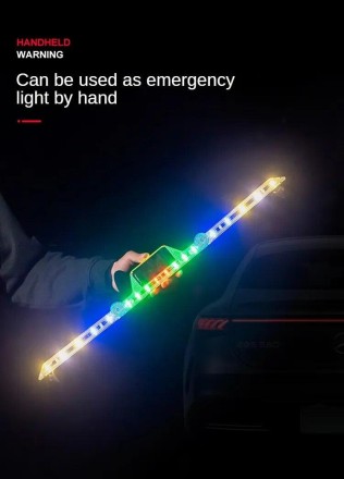 Ппроблискові маячки (стробоскоп, мигалка) для авто. USB + Solar