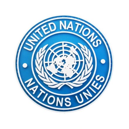 Нашивка значок липучка патч ООН, ЄС UN EU
