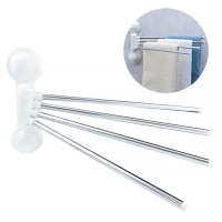 Вішалка для рушників тримач настінний поворотний "TOWEL RALL", Bathlux SQ-1069 вішалка 4х, неіржавка сталь