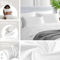 Наволочки атласні, шовкові 50х75, комплект 2 шт., бордо