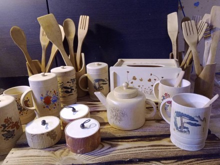 Віяло бамбукове, ажурний 20 см, натуральний бамбук. Ручна робота.