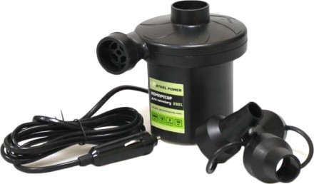 Насос для човнів, басейнів, матраців 12V Компресор Steel Power для кемпінгу (SPR 2901)