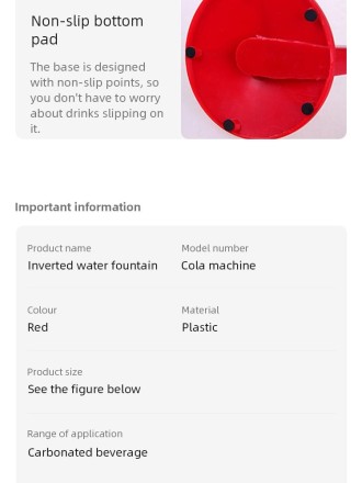 Барний диспенсер  для пластикової пляшки з газованими напоями. Для бару, дому, офісу, вечірок