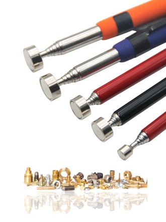 Магнітний висувний захват, присосок, телескопічний екстрактор ручка-стрижень "Orange Capture" 155-730 мм