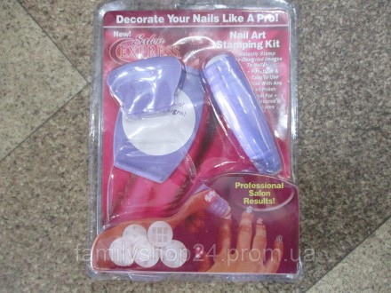 Salon Express Nail Art Stamping Kit, набір для стемпінгу, стемпінг, манікюрний набір для візерунків Салон Експрес