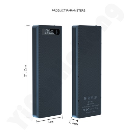 Бокс 10 х 18650. Box універсальна батарея з дисплеєм Power Bank Пауербанк. Безперебійник. LED-ліхтарик