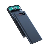 Бокс 10 х 18650. Box універсальна батарея з дисплеєм Power Bank Пауербанк. Безперебійник. LED-ліхтарик