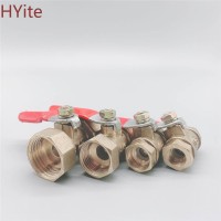 Кран кульовий латунний1/2" Внутрішня різь В-В, ручка — важіль